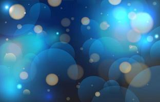 Simple Calming Bokeh Effect Blue and Gold vector