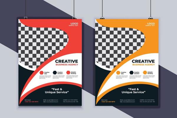 Business Flyer Design Vector Template. Creative Business Flyer Design. Modern Layout Design. Corporate Business Cover Design