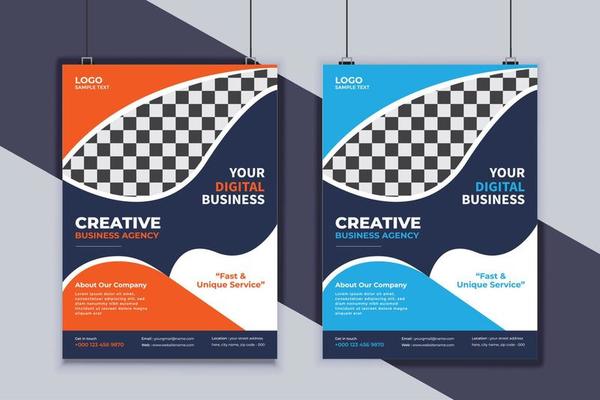 Business Flyer Design Vector Template. Creative Business Flyer Design. Modern Layout Design. Corporate Business Cover Design