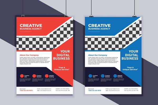 Business Flyer Design Vector Template. Creative Business Flyer Design. Modern Layout Design. Corporate Business Cover Design