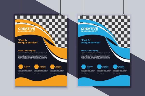 Business Flyer Design Vector Template. Creative Business Flyer Design. Modern Layout Design. Corporate Business Cover Design