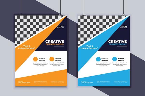 Business Flyer Design Vector Template. Creative Business Flyer Design. Modern Layout Design. Corporate Business Cover Design