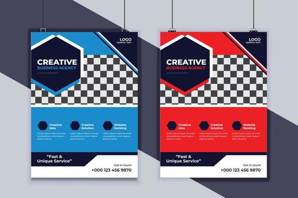 Business Flyer Design Vector Template. Creative Business Flyer Design. Modern Layout Design. Corporate Business Cover Design