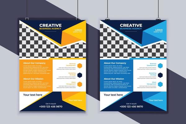 Business Flyer Design Vector Template. Creative Business Flyer Design. Modern Layout Design. Corporate Business Cover Design