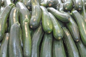 Detail of courgettes or zucchini vegetable food