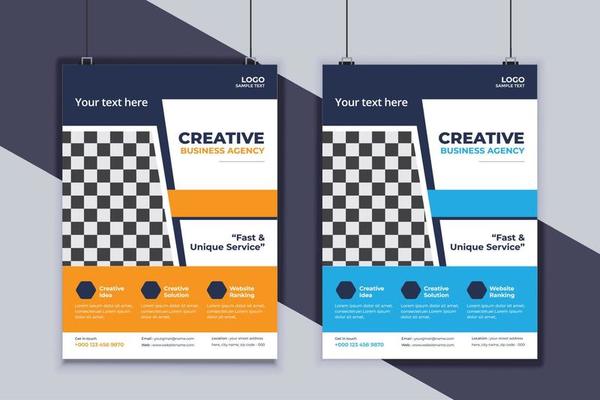 Business Flyer Design Vector Template. Creative Business Flyer Design. Modern Layout Design. Corporate Business Cover Design