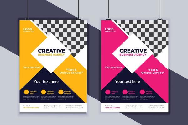 Business Flyer Design Vector Template. Creative Business Flyer Design. Modern Layout Design. Corporate Business Cover Design