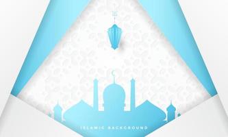 ramadan kareem saludo islámico fondo vector ilustración