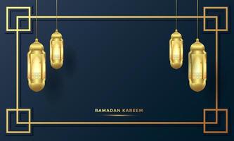 ramadan kareem arabic calligraphy background vector illustration