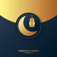 ramadan kareem  greeting card background vector illustration