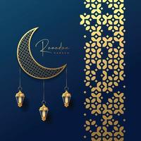 ramadan kareem  greeting card background vector illustration