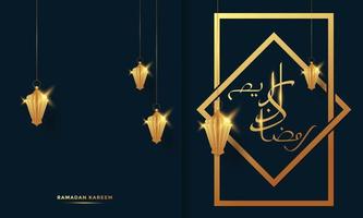 ramadan kareem  greeting card background vector illustration