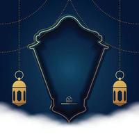 ramadan kareem  greeting card background vector illustration