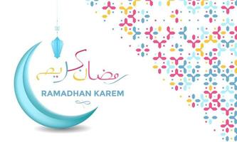 ramadan kareem islamic greeting background vector illustration