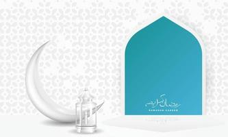 ramadan kareem islamic greeting background vector illustration