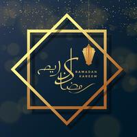 ramadan kareem  greeting card background vector illustration