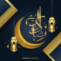 ramadan kareem  greeting card background vector illustration