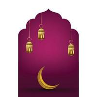 ramadan kareem  greeting card background vector illustration