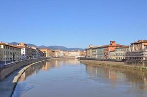 Arno river bank in Pisa photo