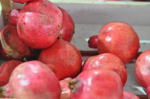 comida de fruta de granada foto