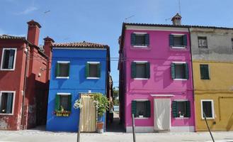 burano en venecia foto