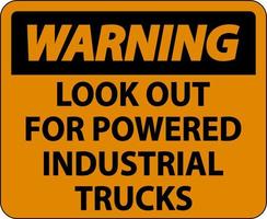 advertencia, busque señales de camiones sobre fondo blanco