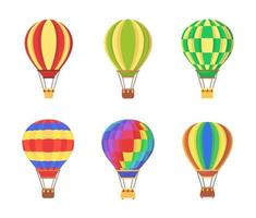 Air Balloon Set Clip Art vector illustration