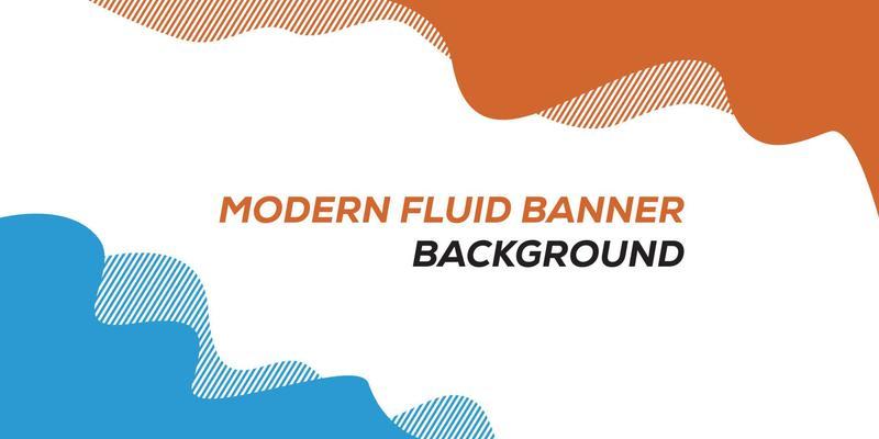 Liquid abstract background. Vector banner template for social media, web sites, Fluid wavy shapes and text