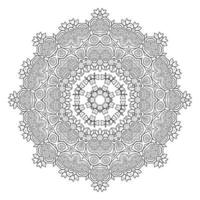 beautiful line art mandala vector