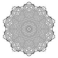 elegant line art mandala design vector