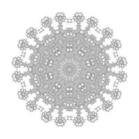 beautiful line art mandala vector