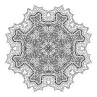 elegante diseño de mandala de arte lineal vector