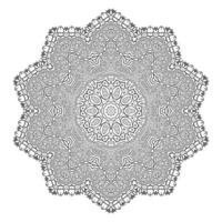 beautiful line art mandala vector