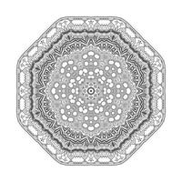 line art mandala vector for design