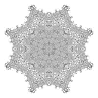 beautiful line art mandala design vector