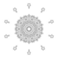 beautiful line art mandala vector for design