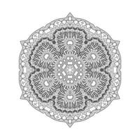 beautiful line art mandala vector for design