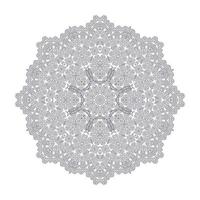 beautiful line art mandala vector