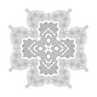 beautiful line art mandala vector for design