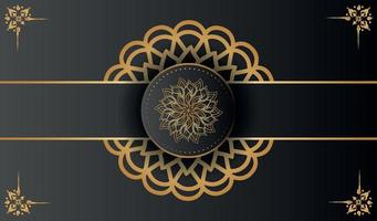 Luxury mandala background with golden arabesque pattern Arabic Islamic east style. vector