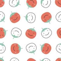 Tomato baby seamless pattern used for print, wallpaper, decoration vector