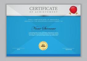 Certificate template modern style vector