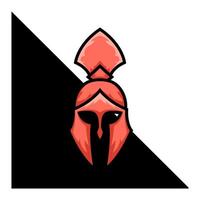 spartan mascot logo design vector