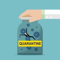 Quarantine the patient from spreading the infection vector