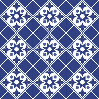 Old Ceramic Tiles Patterns Seamless