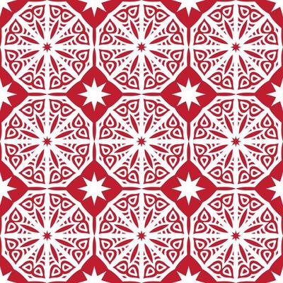 Old Ceramic Tiles Patterns Seamless vectors