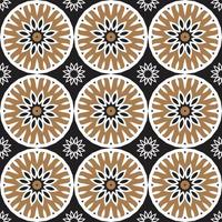 Old Ceramic Tiles Patterns Seamless vectors