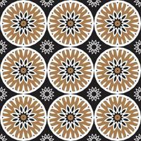 Old Ceramic Tiles Patterns Seamless vectors