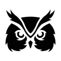 Owl head logo icon vector