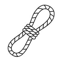 Rope. Hand drawn doodle icon. vector